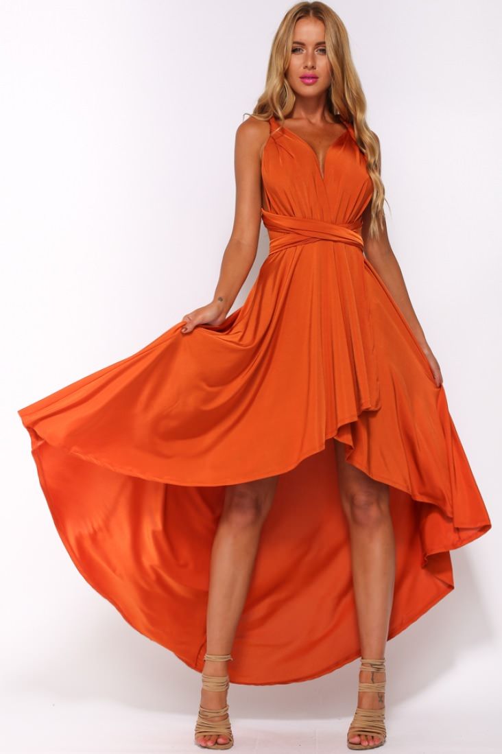 Orange Dresses Gives Attractive Look To Brides