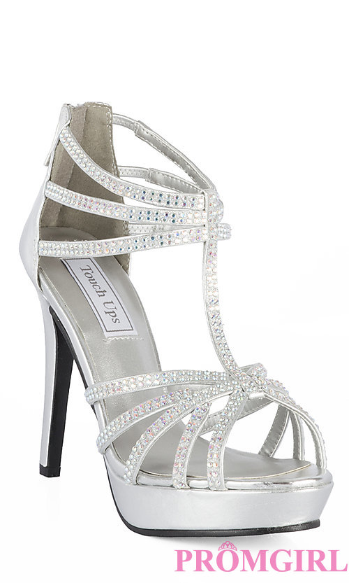 prom shoes in silver