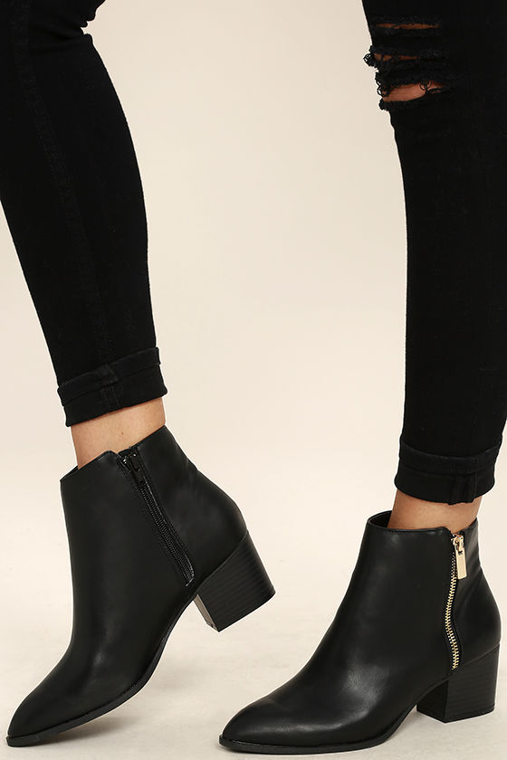 short black boots